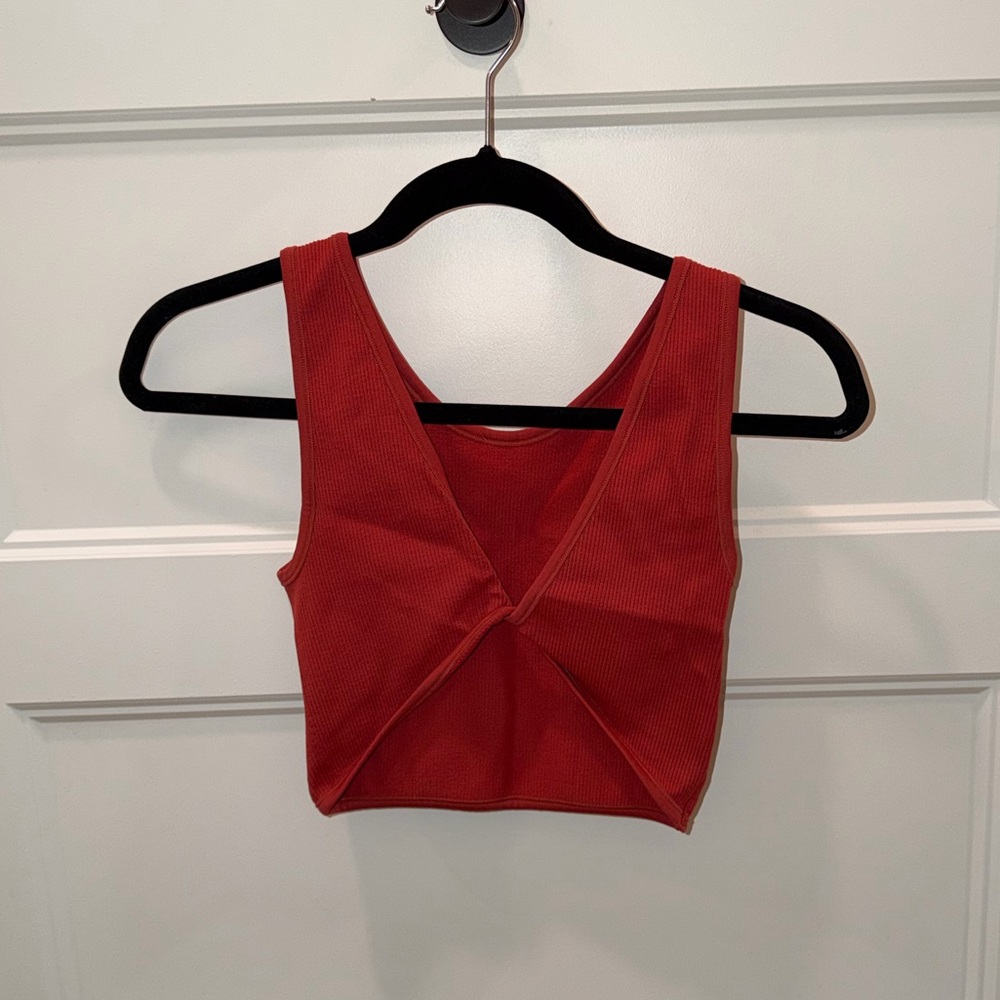 Red tank top